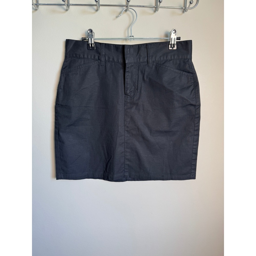 Gap Stretch Cotton Mini Skirt Size 1 Black Casual Career Classic Staple Capsule